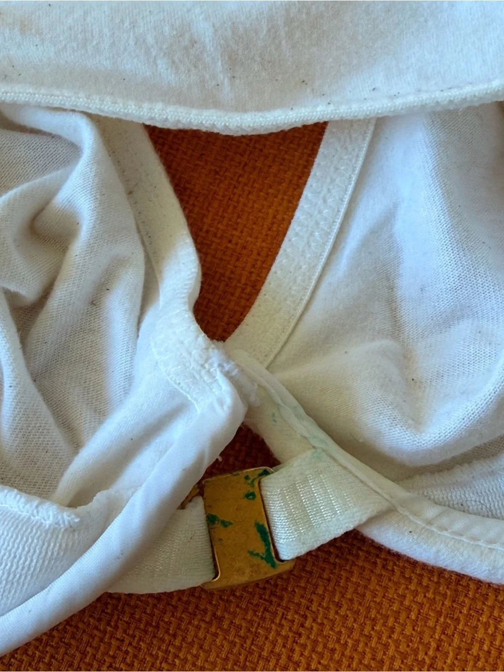 Vintage Donna Karan White Front‑Closure Race back Cotton Bra - Picture 5 of 6